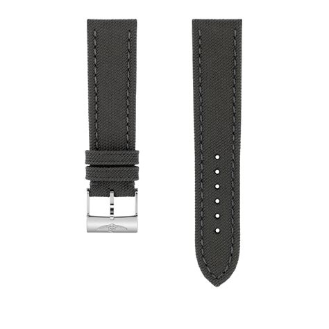 breitling anthracite canvas watch strap 22-20|Anthracite Nylon Strap .